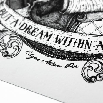 'Dream Within A Dream' Edgar Allan Poe Quote Print, 2 of 8
