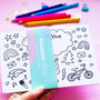Children's Colouring Thank You Postcards, thumbnail 2 of 3