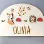Personalised Woodland Name Door Plaque, thumbnail 3 of 4