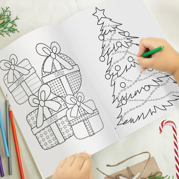 Personalised Christmas Fairy Colouring Book, 4 of 8
