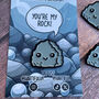 Small Rock, 'You're My Rock' Enamel Pin, thumbnail 1 of 6