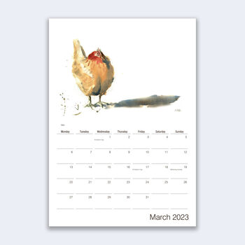 Bird Painting Calendar 2023, 5 of 6