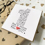 Personalised 1st Wedding Anniversary Card With Paper Heart, thumbnail 1 of 4