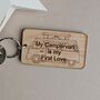 'My Campervan Is My First Love' Wooden Keyring, thumbnail 1 of 2