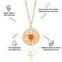 Carnelian Sun Necklace, thumbnail 3 of 8