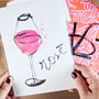 Rosé Wine Art Print, thumbnail 3 of 12