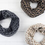 Leopard Knitted Snood/Cowl, thumbnail 7 of 8