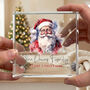 Personalised Any Message Traditional Santa Crystal Token, thumbnail 3 of 9