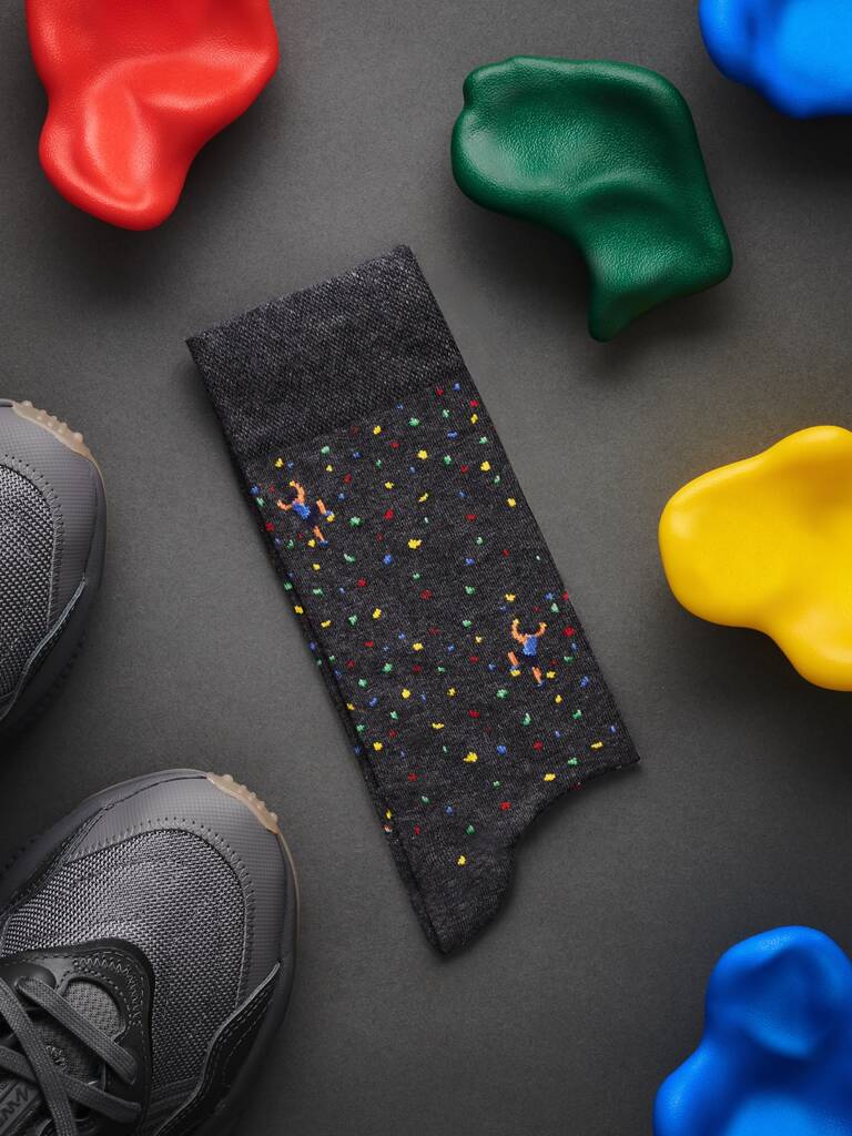 The Wall – Luxury Bouldering Themed Socks, 1 of 5