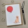 Personalised Golden Retriever Birthday Card, thumbnail 1 of 3