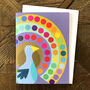 Mini Peacock Greetings Card, thumbnail 3 of 5