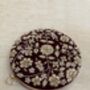 Delhi Maroon Handcrafted Circular Velvet Clutch, thumbnail 3 of 6