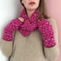 Ladies Lambswool Snood With Heart Pattern, thumbnail 6 of 7