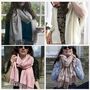 Personalised Mum Message Cashmere Blanket Scarf Gift, thumbnail 3 of 7