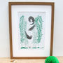 'Otters And Kelp' A Two Colour Art Print, thumbnail 3 of 4