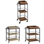 Three Tier Kitchen Serving Cart With Wheels, thumbnail 6 of 6