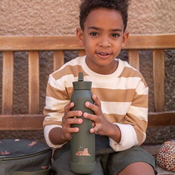 Personalised School Water Bottle With Silicon Carry Handle 350ml, 3 of 6