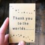 Teacher Thank You Card Worlds Best Teacher, thumbnail 2 of 4