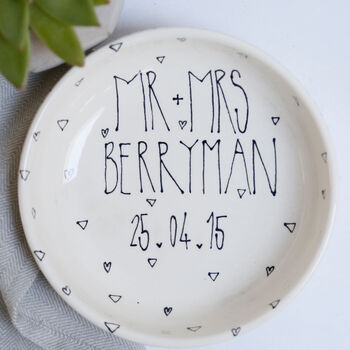 Personalised Wedding Gift Plate, 4 of 5