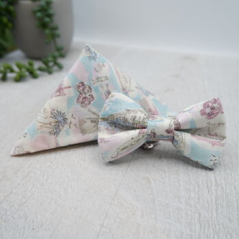Liberty Limited Edition Isle Of Wight Childs Beach Print Wedding Handmade Bow Tie, 2 of 3