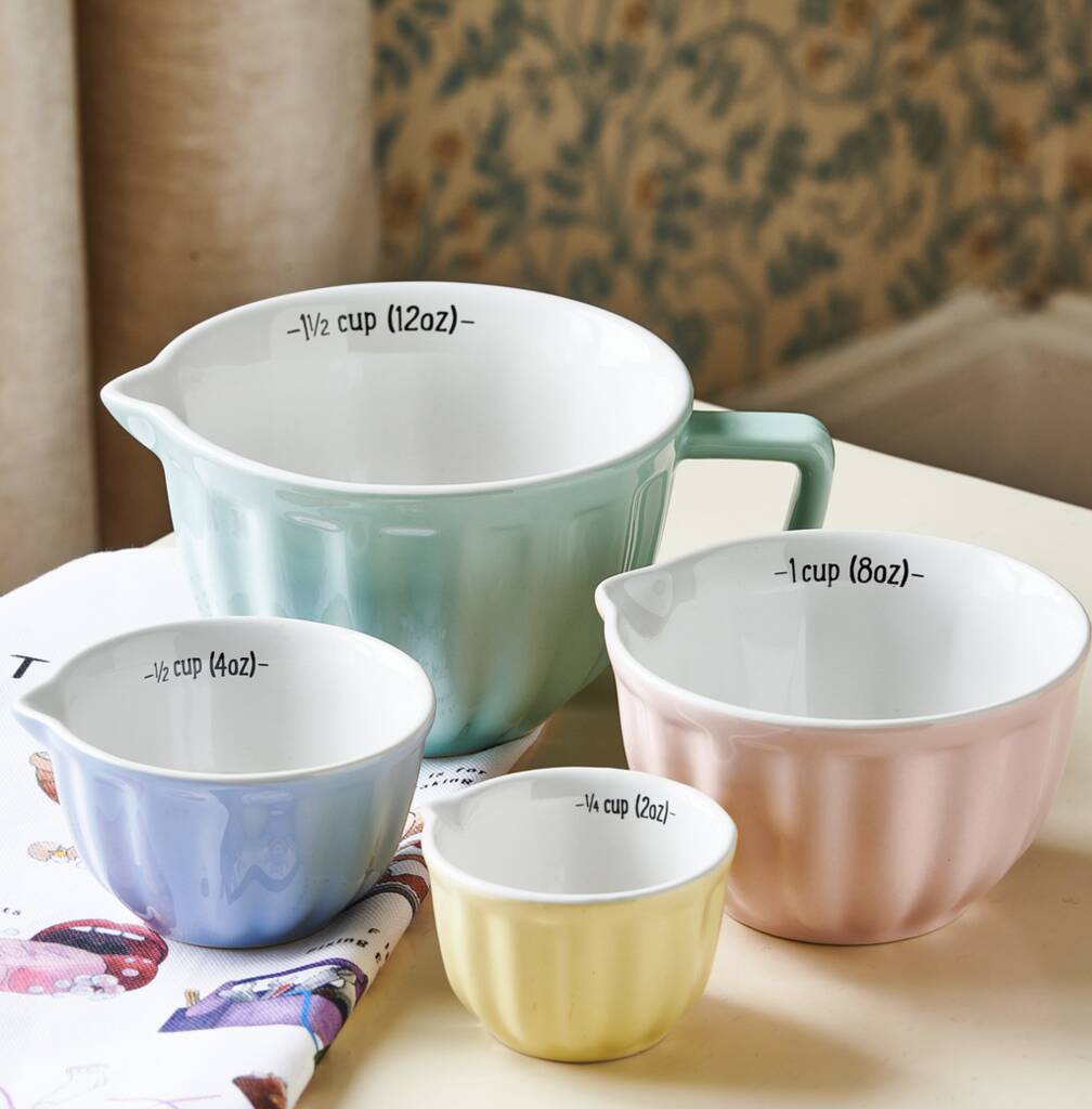 Retro Style Pastel Stacking Measuring Cups, 1 of 7