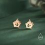 Sterling Silver Tiny Cauldron Stud Earrings, thumbnail 2 of 12