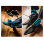 A Treat For Your Feet Men's Luxury Stripe Socks, thumbnail 2 of 6