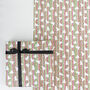 Luxury Striped Christmas Tree Gift Wrapping Paper, Superior Thickness, thumbnail 3 of 4