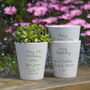 Personalised Painterly Birth Flower Pot, thumbnail 5 of 8