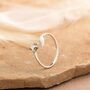 Sterling Silver Adjustable Fox Ring, thumbnail 4 of 7