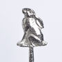 Moon Gazing Hare Pewter Jam Spoon, Hare Gifts, thumbnail 5 of 9