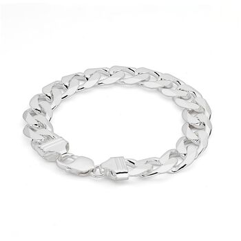 Sterling Silver Curb Chain Bracelet Eight.Five Inches, 3 of 3