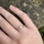 Dainty Organic Engagement Ring. Marquise Diamond Ring, thumbnail 6 of 8