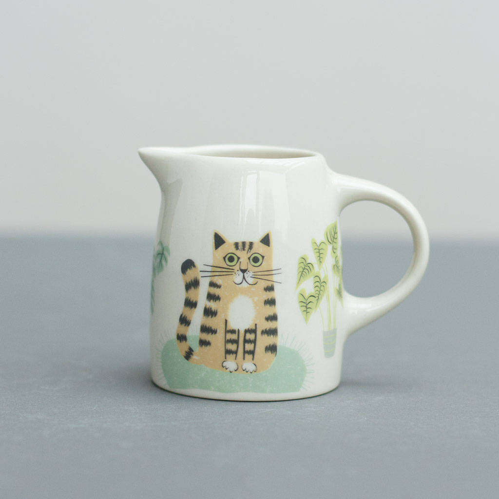 cat small jug by hannah turner