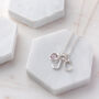 Personalised Eid Birthstone And Initial Necklace, thumbnail 4 of 7