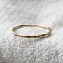 Recycled 9ct Gold Stacking Ring Or Slim Wedding Band, thumbnail 3 of 7