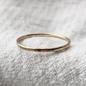 Recycled 9ct Gold Stacking Ring Or Slim Wedding Band, 3 of 7