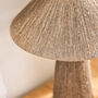 Natural Jute Rope Tapered Mushroom Table Lamp, thumbnail 3 of 4