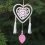 Dream Catcher Medium Pink Heart In Heart, thumbnail 4 of 4