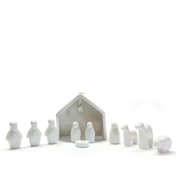 Porcelain Small Christmas Nativity Scene, 5 of 5