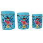 Hand Painted Tea Coffee Sugar Canister Trio, thumbnail 5 of 8