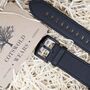 Personalised Black Leather Strap For Apple Watch, thumbnail 2 of 6
