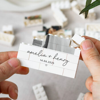 Personalised Wedding Keepsake Photo Block Gift, 9 of 10
