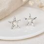 Sterling Silver Pearl Starfish Stud Earrings – 9mm, thumbnail 1 of 7