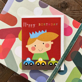 Mini Toy Cars Birthday Card, 3 of 5