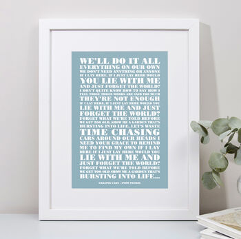 Personalised Favourite Lyrics Poster, 6 of 12