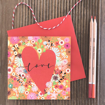 Love Heart Greetings Card, 3 of 3