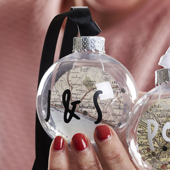 Personalised Map Location Bauble, 6 of 7