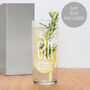 Personalised Gin And Tonic Hi Ball Glass, thumbnail 1 of 7
