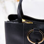 Personalised Black Vintage Style Bag, thumbnail 3 of 9